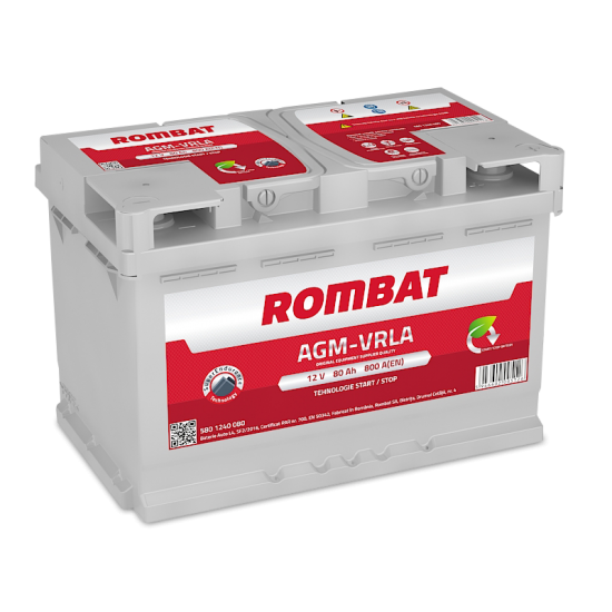 Baterie Auto Rombat AGM 80 Ah