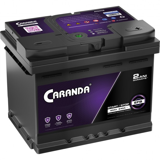 Baterie Auto Caranda Start Stop EFB 60 Ah