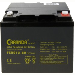 Baterie Staționară Caranda Gel Deep Cycle 50 Ah