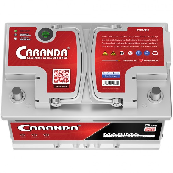 Baterie Auto Caranda Maxima 72 Ah