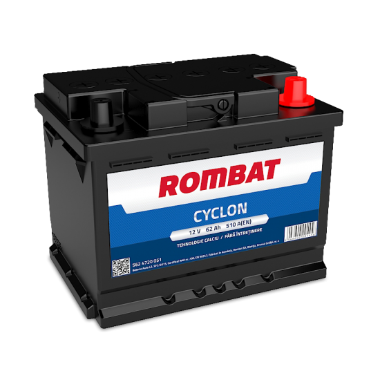 Baterie Auto Rombat Cyclon 62 Ah