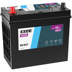 Baterie Auto Exide AGM 45 Ah cu borne inverse (EK457)