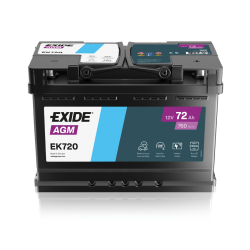 Baterie Auto Exide AGM 72 Ah (EK720)