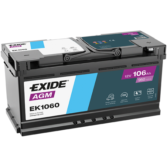Baterie Auto Exide AGM 106 Ah (EK1060)