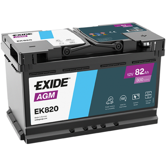 Baterie Auto Exide AGM 82 Ah (EK820)