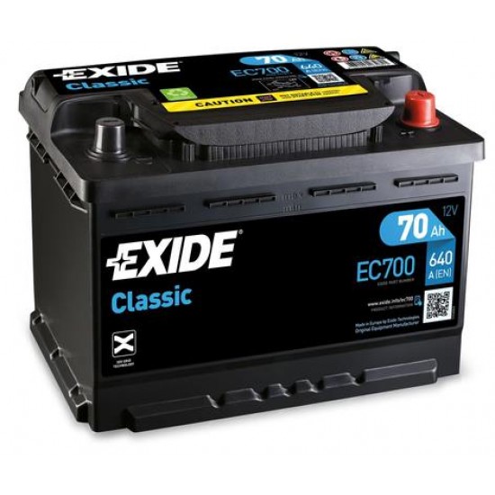 Baterie Auto Exide Classic 70 Ah (EC700)