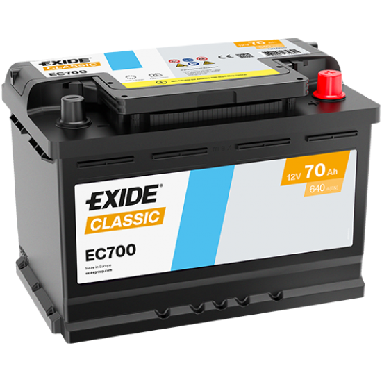 Baterie Auto Exide Classic 70 Ah (EC700)
