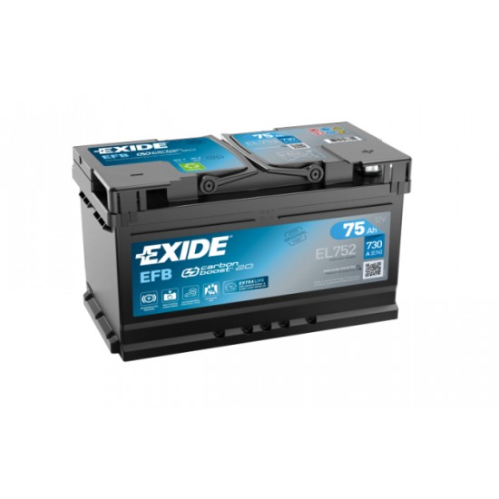 Baterie Auto Exide EFB 75 Ah (EL752)