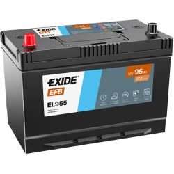 Baterie Auto Exide EFB 95 Ah cu borne inverse (EL955)