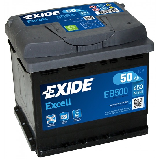 Baterie Auto Exide Excell 50 Ah (EB500)