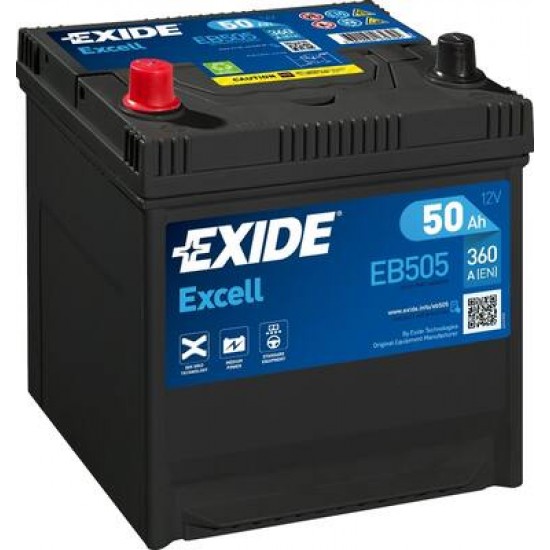 Baterie Auto Exide Excell 50 Ah (EB505)