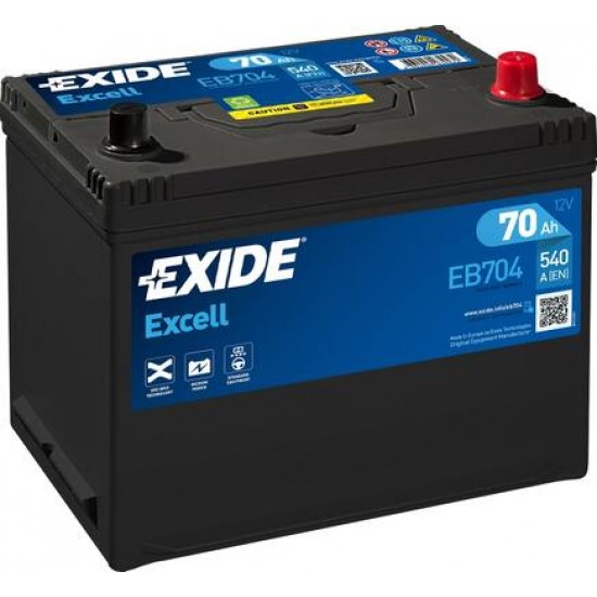 Baterie Auto Exide Excell 70 Ah (EB704)