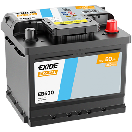 Baterie Auto Exide Excell 50 Ah (EB500)