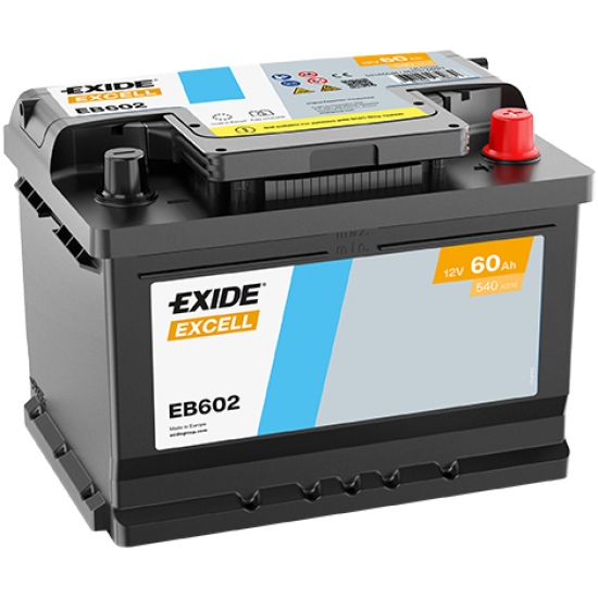 Baterie Auto Exide Excell 60 Ah (EB602)