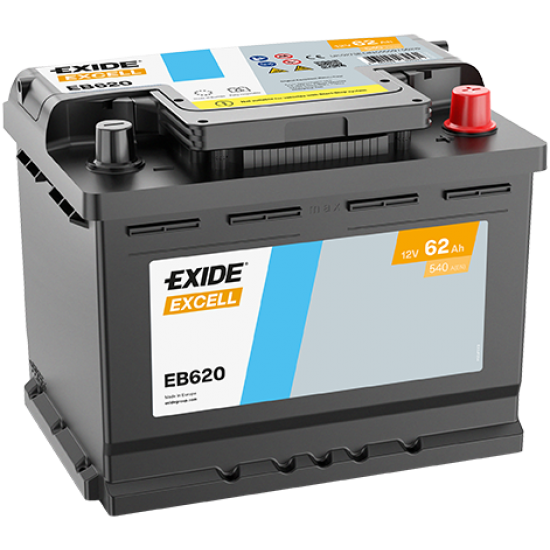 Baterie Auto Exide Excell 62 Ah (EB620)