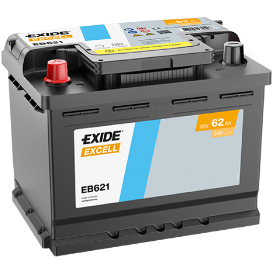 Baterie Auto Exide Excell 62 Ah (EB621)