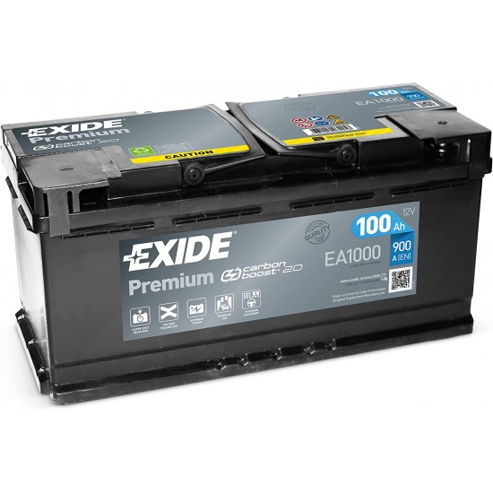 Baterie Auto Exide Premium 100 Ah (EA1000)