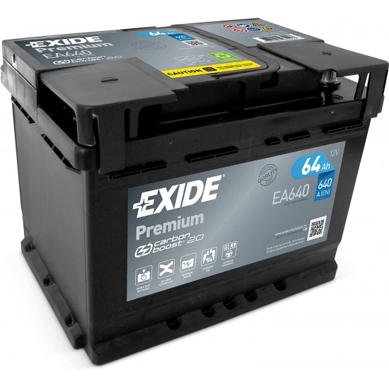 Baterie Auto Exide Premium 64 Ah (EA640)