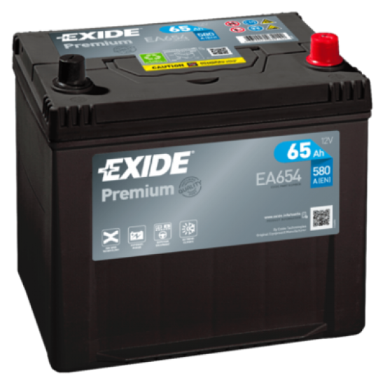 Baterie Auto Exide Premium 65 Ah (EA654)