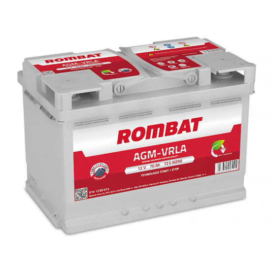 Baterie Auto Rombat AGM 70 Ah