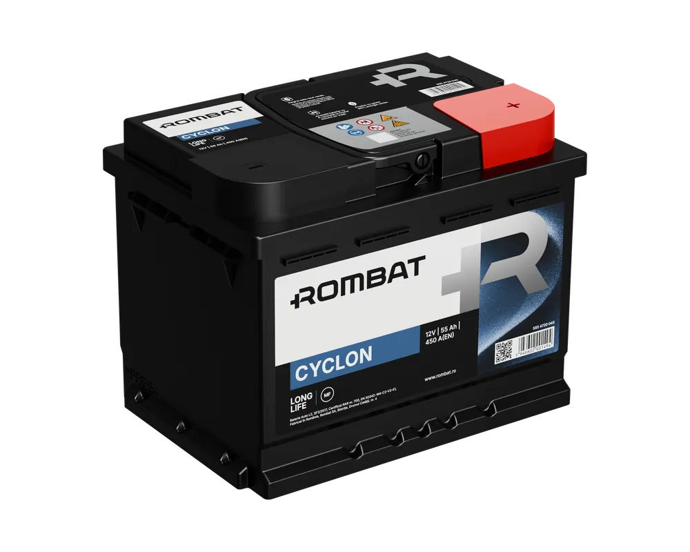 Ghid pentru alegerea bateriei auto - Rombat Cyclon 55 Ah