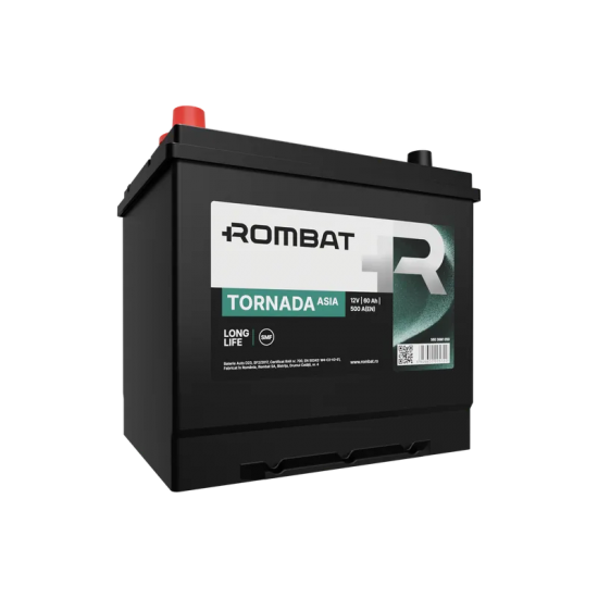 Baterie Auto Rombat Tornada ASIA 60 Ah cu borne inverse