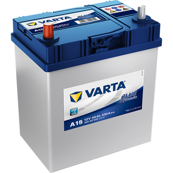 Baterie Auto Varta Blue 40 Ah cu borne inverse subtiri (A15)