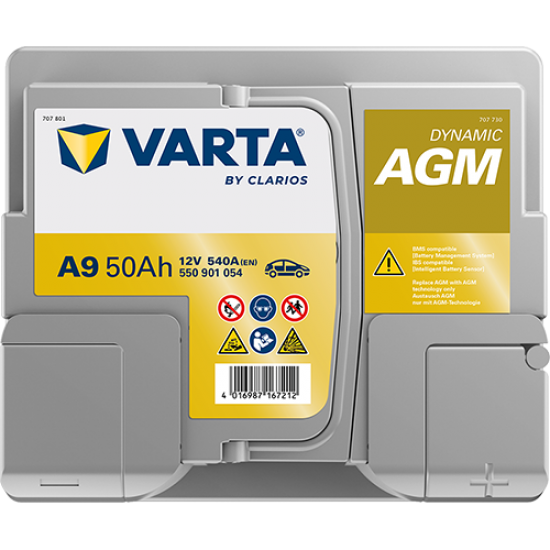 Baterie Auto Varta Dynamic AGM 50 Ah (A9)