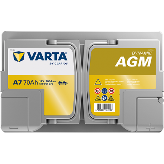 Baterie Auto Varta Dynamic AGM 70 Ah (A7)