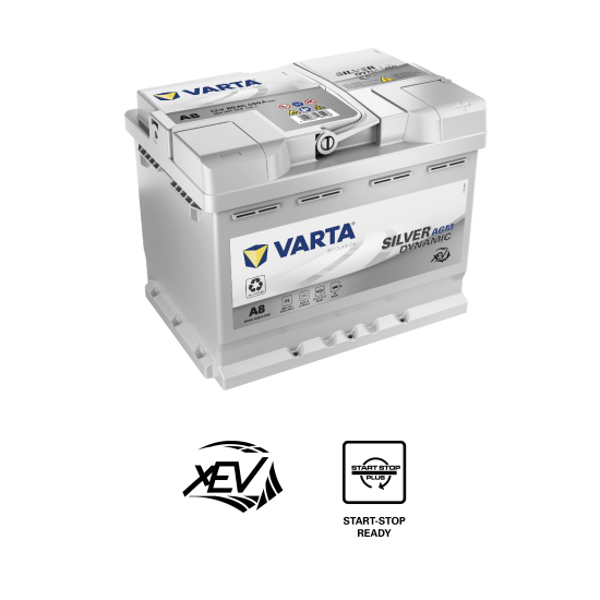 Baterie Auto Varta Silver AGM 60 Ah (A8)