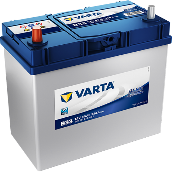 Baterie Auto Varta Blue 45 Ah cu borne inverse subtiri (B33)