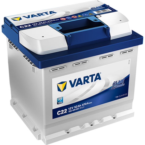 Baterie Auto Varta Blue 52 Ah (C22)