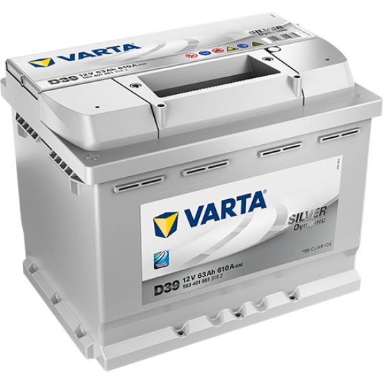 Baterie Auto Varta Silver 63 Ah cu borne inverse (D39)