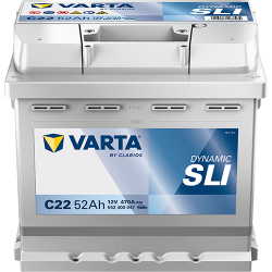 Baterie Auto Varta Dynamic SLI 52 Ah (C22)