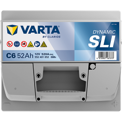 Baterie Auto Varta Dynamic SLI 52 Ah (C6)
