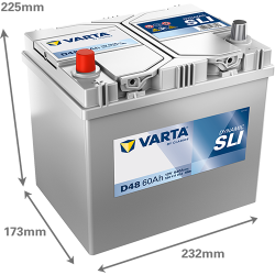 Baterie Auto Varta Dynamic SLI 60 Ah cu borne inverse (D48)