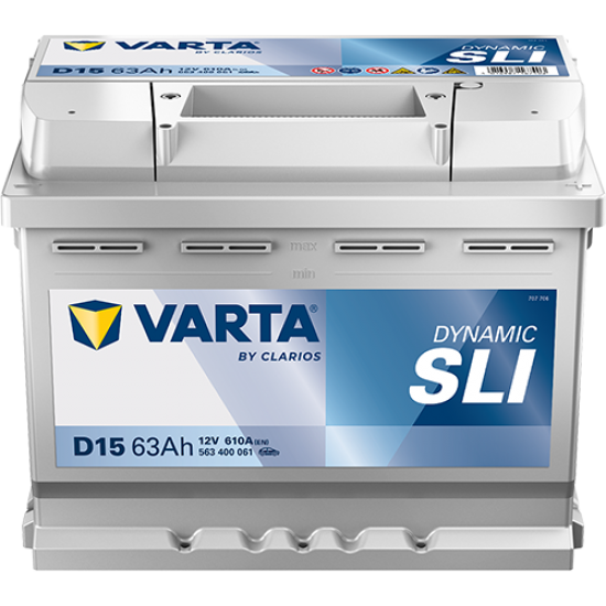 Baterie Auto Varta Dynamic SLI 63 Ah (D15)