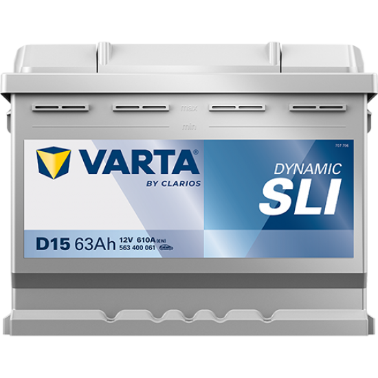 Baterie Auto Varta Dynamic SLI 63 Ah (D15)