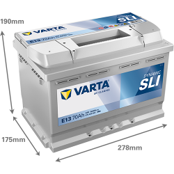 Baterie Auto Varta Dynamic SLI 70 Ah (E13)