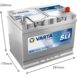 Baterie Auto Varta Dynamic SLI 70 Ah (E23)