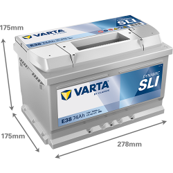 Baterie Auto Varta Dynamic SLI 74 Ah (E38)
