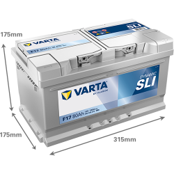 Baterie Auto Varta Dynamic SLI 80 Ah (F17)