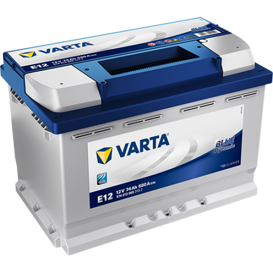 Baterie Auto Varta Blue 74 Ah cu borne inverse (E12)