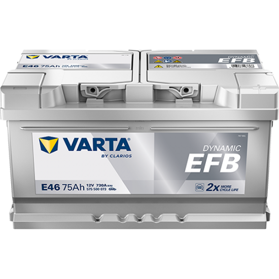 Baterie Auto Varta Dynamic EFB 75 Ah (E46)