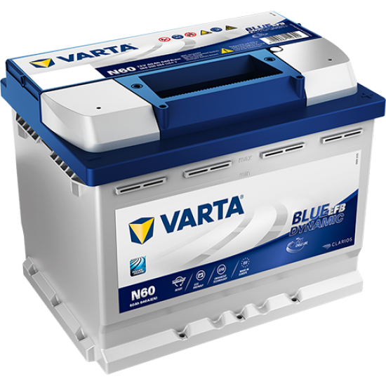 Baterie Auto Varta Blue EFB 60 Ah (N60)