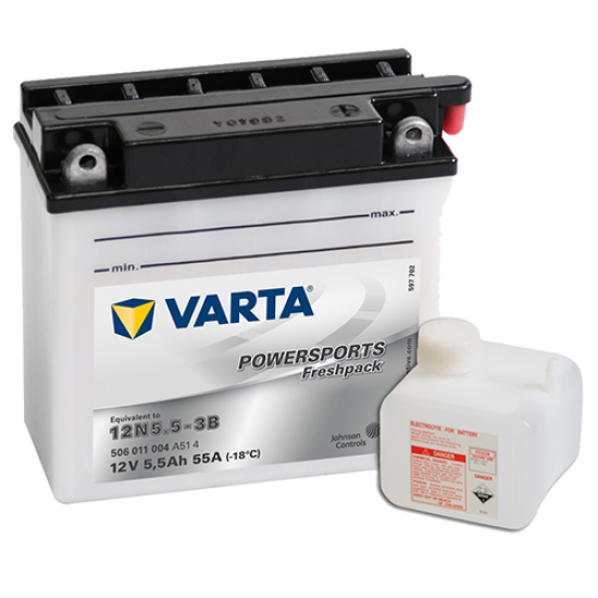 Baterie Moto Varta Freshpack 5.5 Ah (12N5.5-3B)
