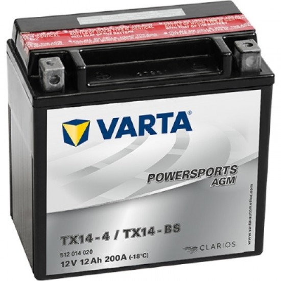 Baterie Moto Varta AGM 12 Ah (TX14-BS)