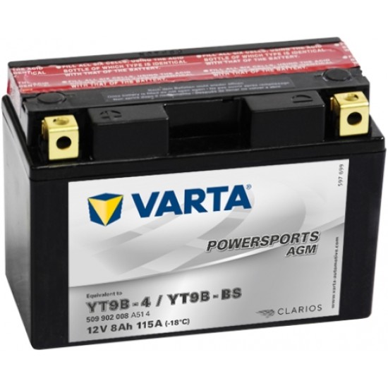 Baterie Moto Varta AGM 8 Ah (YT9B-BS)