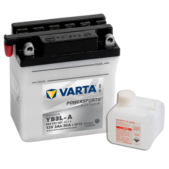 Baterie Moto Varta Freshpack 3 Ah (YB3L-A)
