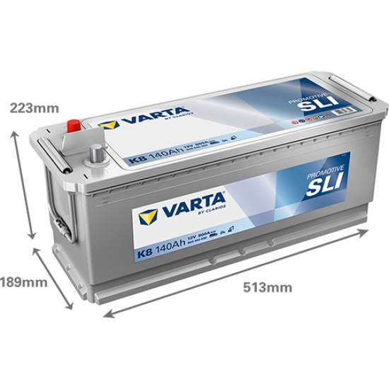 Baterie Auto Varta ProMotive SLI 140 Ah (K8)